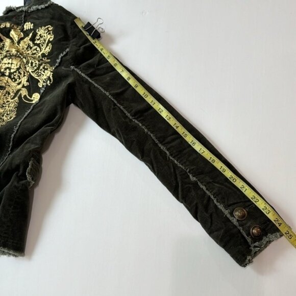 Miss Me Gold Collection Velvet Jacket - Picture 8 of 8